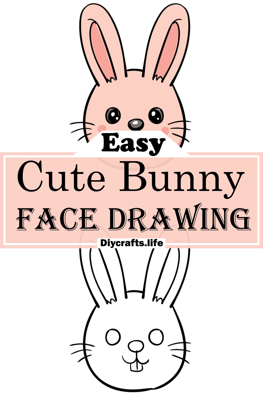 Cute Bunny Face Drawing