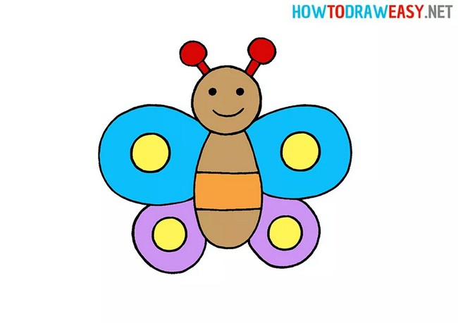 How to draw a butterfly for kids butterfly coloring page for kids - YouTube-saigonsouth.com.vn