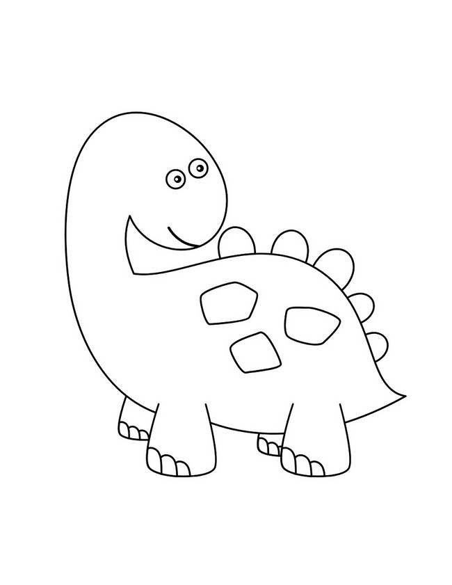 Easy Dinosaur Drawing For Kids