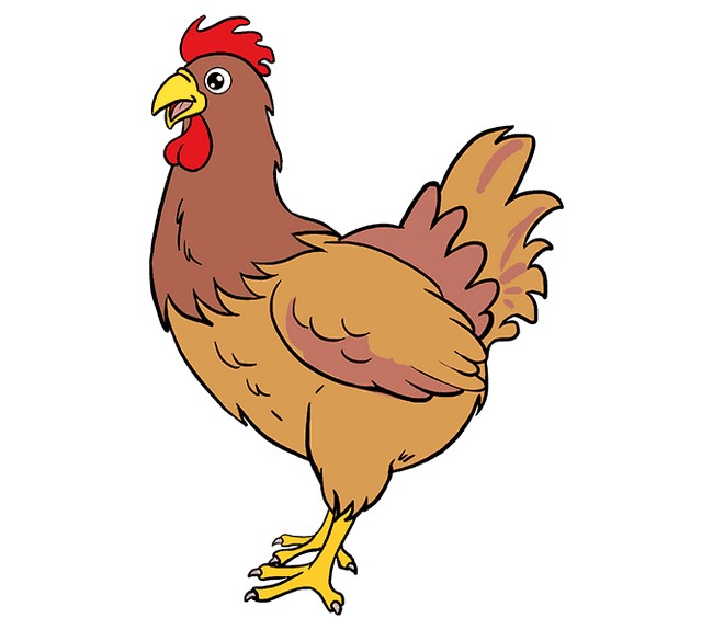 Easy Draw A Chicken