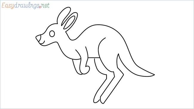 Easy Drawing Kangaroo