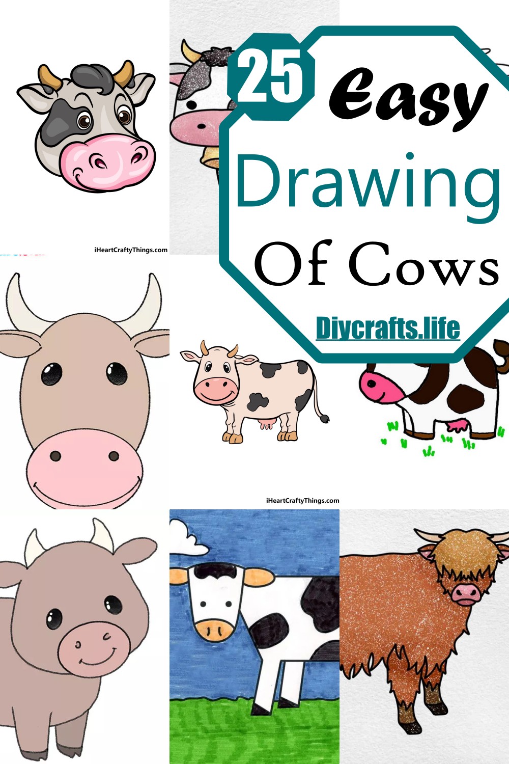 Easy Drawings Of Cows