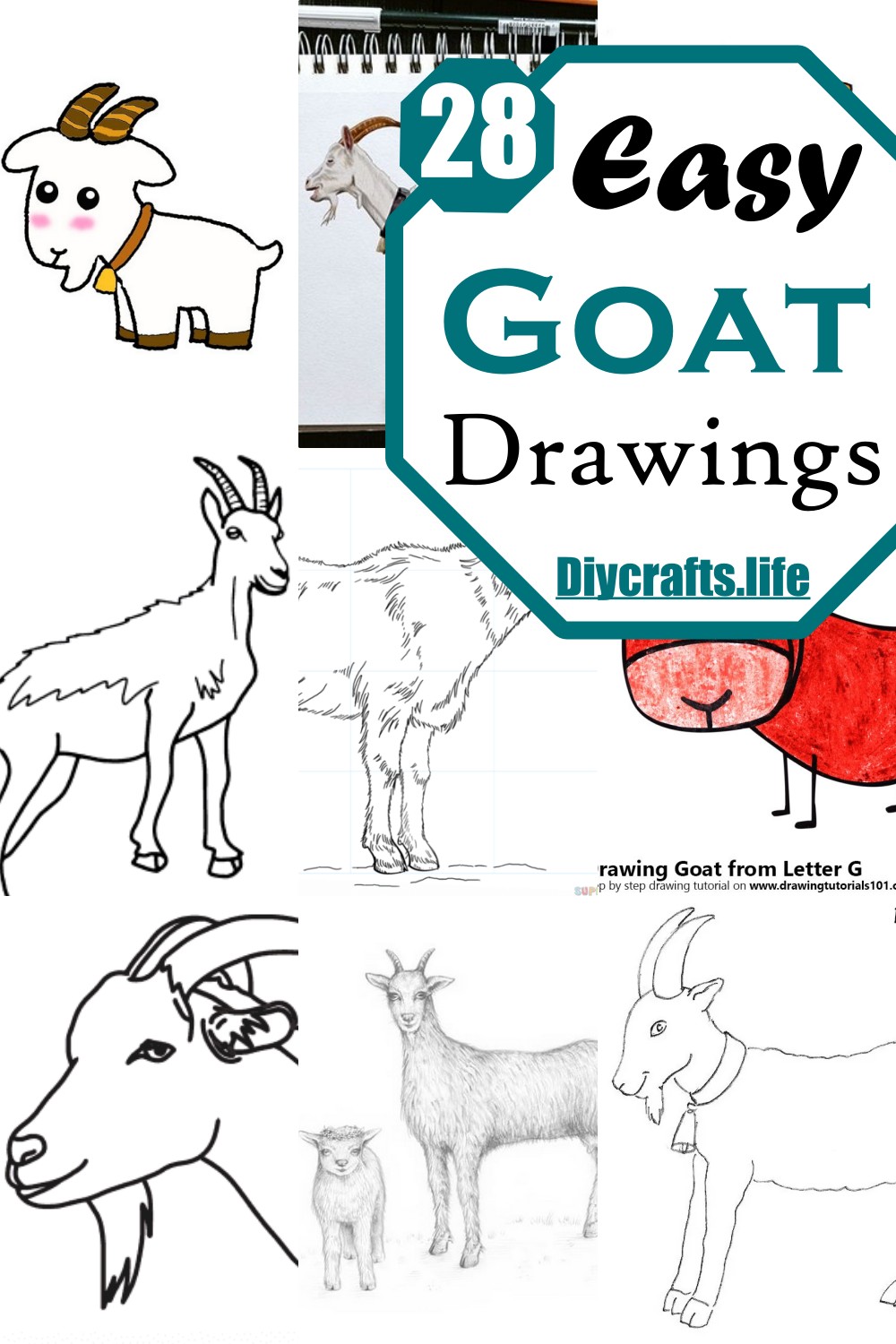 Easy Goat Drawings