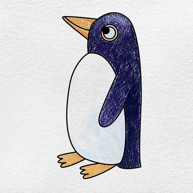 Easy How To Draw A Penguin