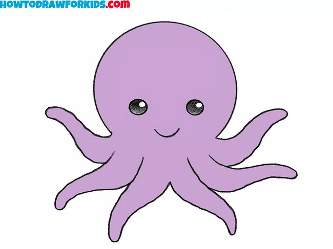 Easy How To Draw An Octopus