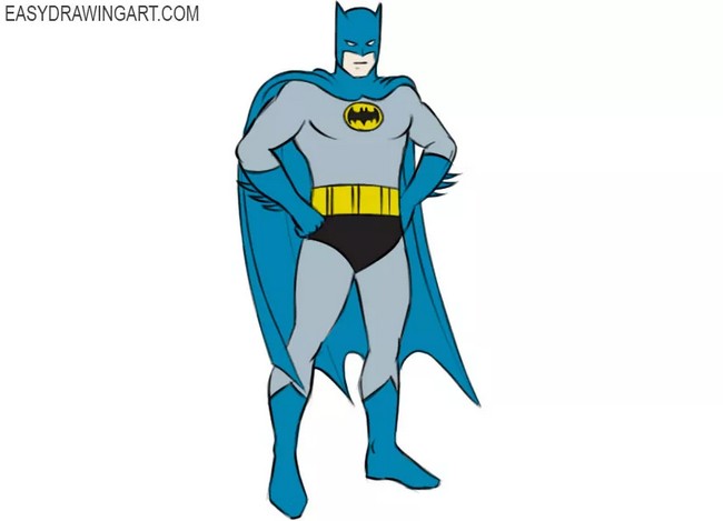 Easy How To Draw Batman