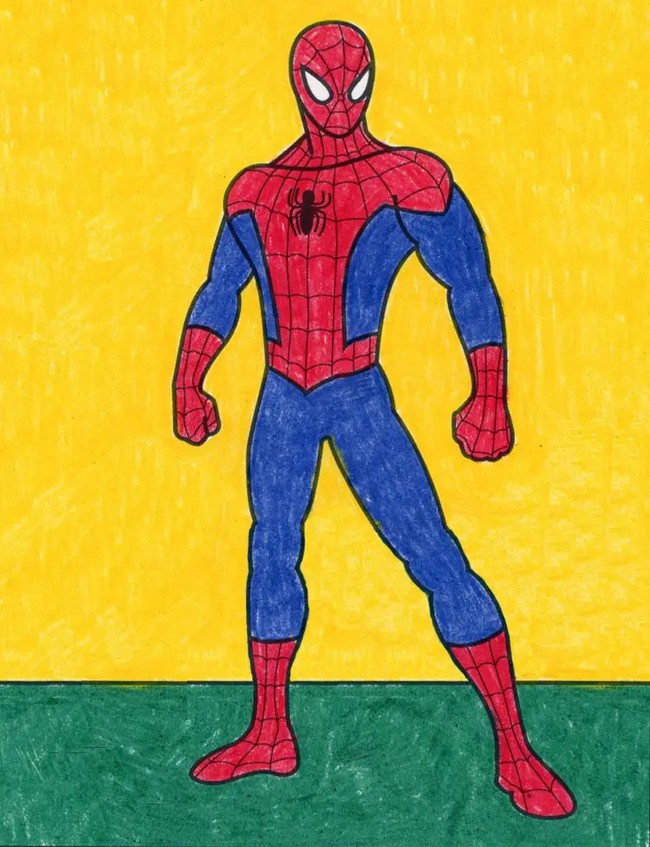 Easy How To Draw Spiderman