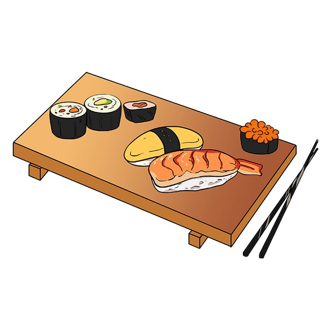 Easy How To Draw Sushi