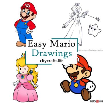 Easy Mario Drawings 1