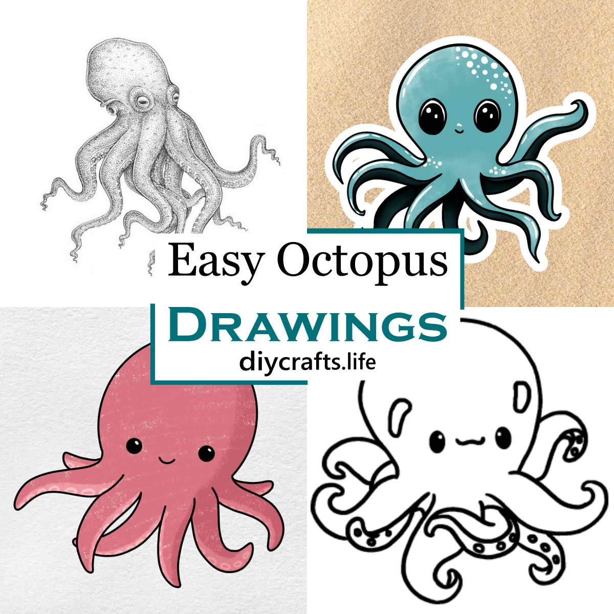 small simple octopus drawing
