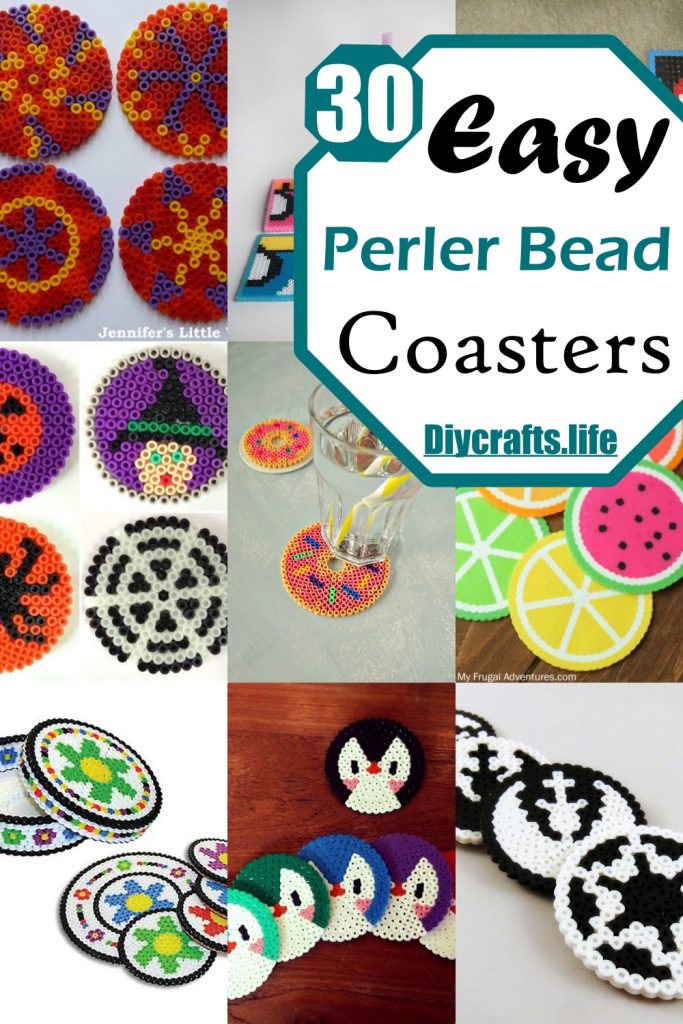 30 Easy Perler Bead Coasters For Table Setting DIY Crafts