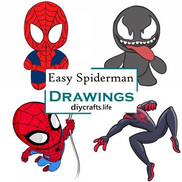 Easy Spiderman Drawings 1