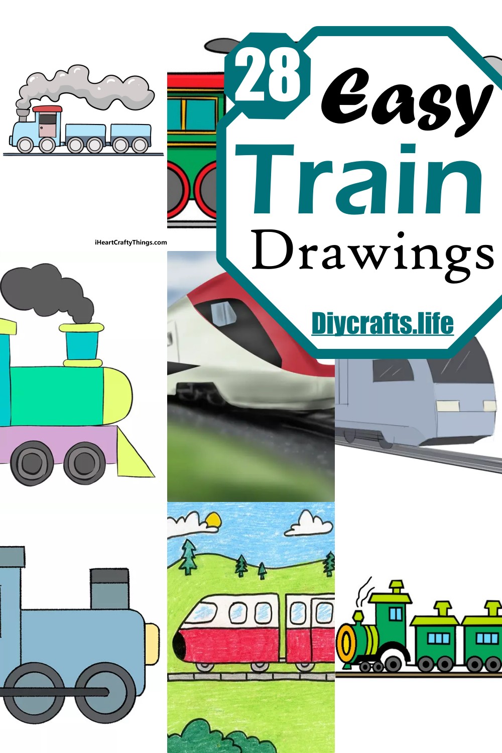 Easy Train Drawings