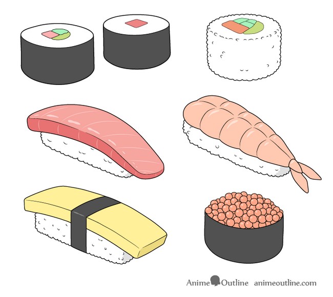 Fresh Sushi sketching