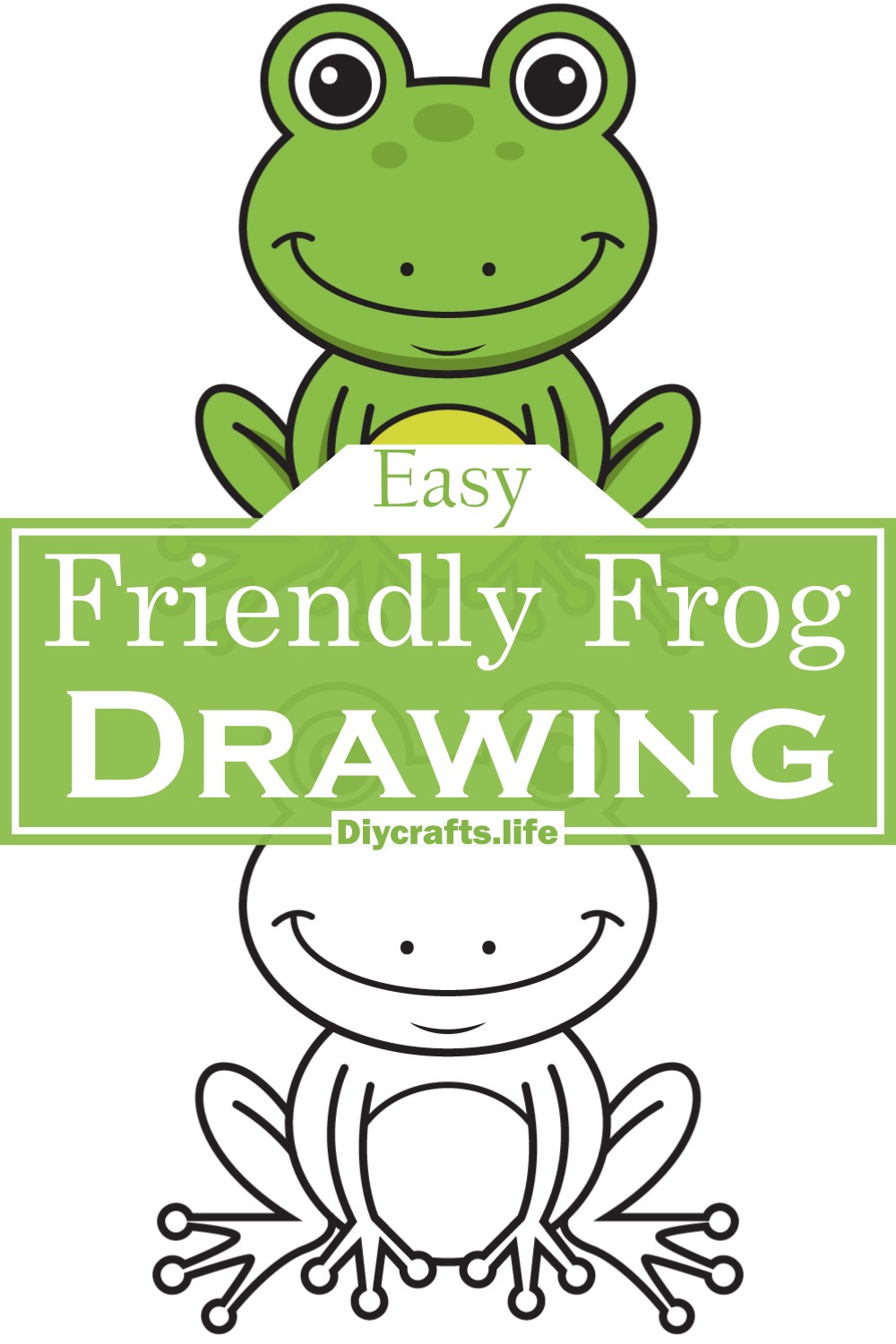 Friendly Frog Drawing