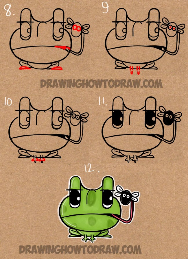 Frog Drawing Using the Word