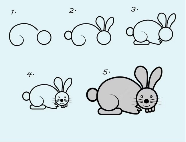 Fun Rabbit Drawing