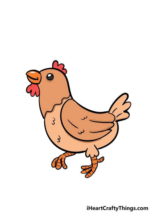 How To Draw A Chicken A Step By Step Guide