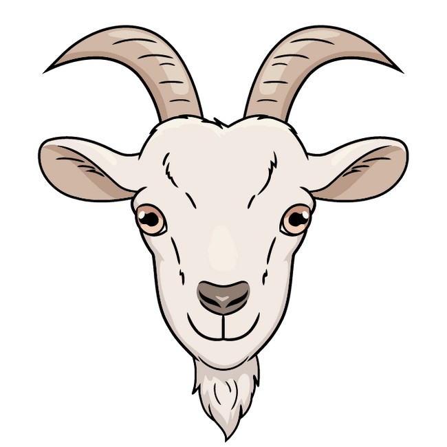 How To Draw A Goat Face