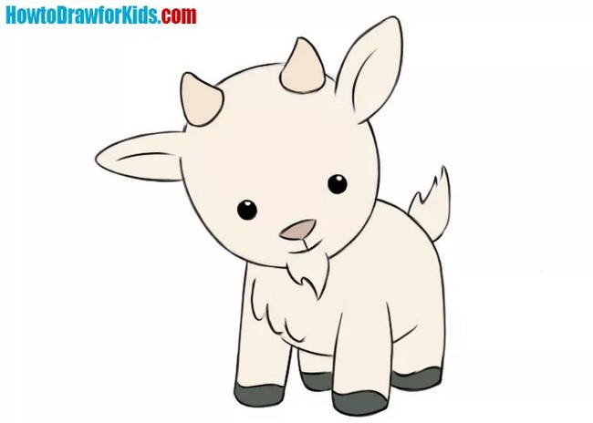How To Draw A Goat For Kids
