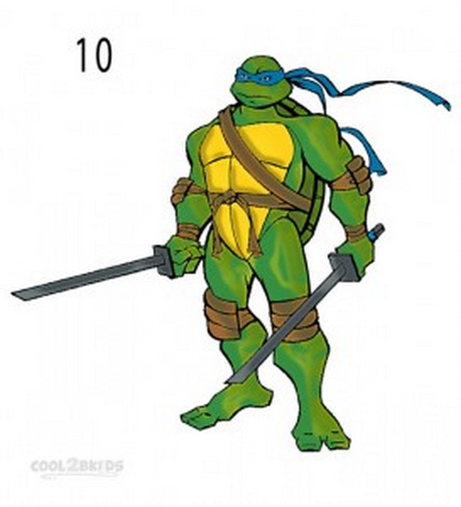 How To Draw A Ninja Turtle