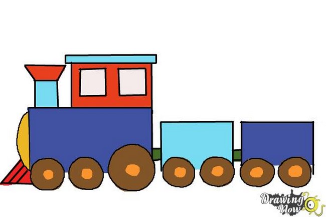 How To Draw A Simple Train