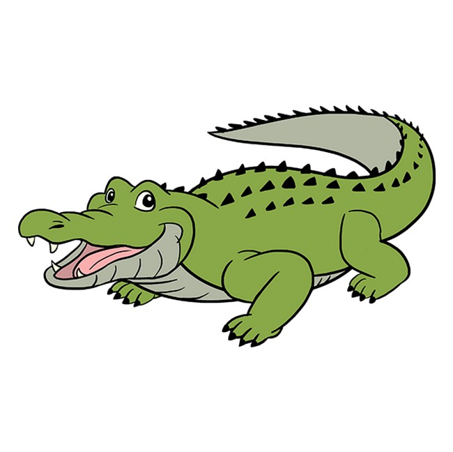 How To Draw An Alligator Or Crocodile