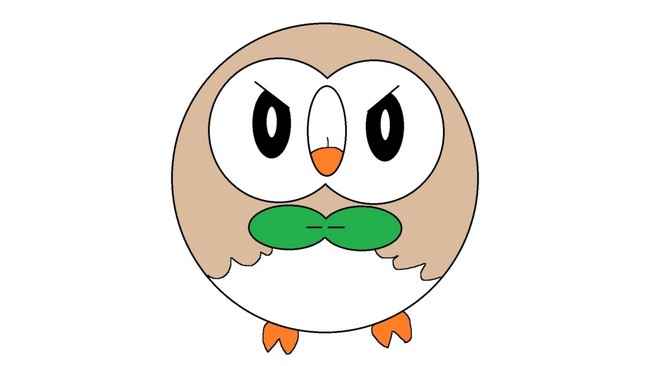 How To Draw Rowlet In 7 Easy Steps