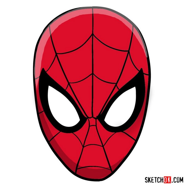 How To Draw Spider-man Mask