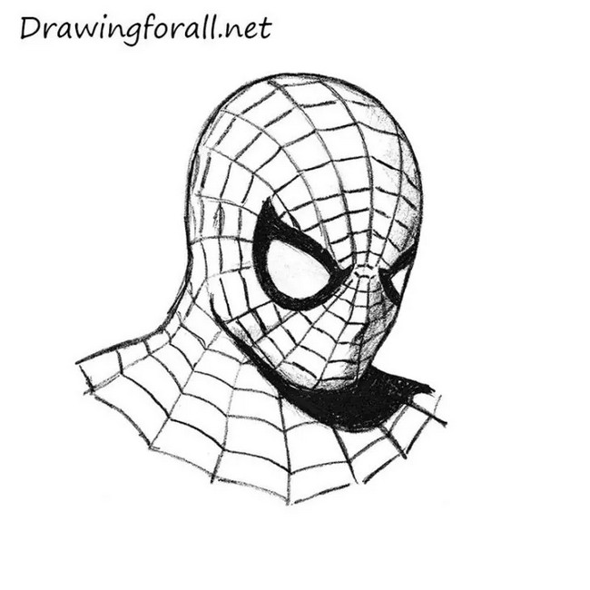 How To Draw Spider-man’s Head