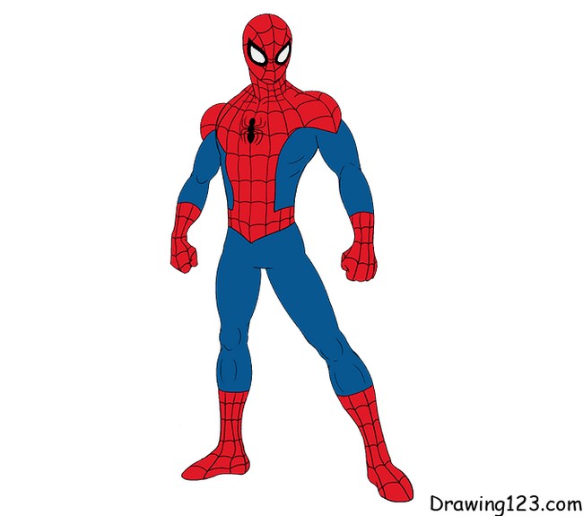 How To Draw Spiderman For Kids