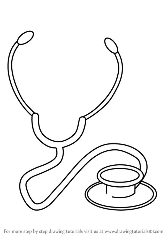 How To Draw Stethoscope