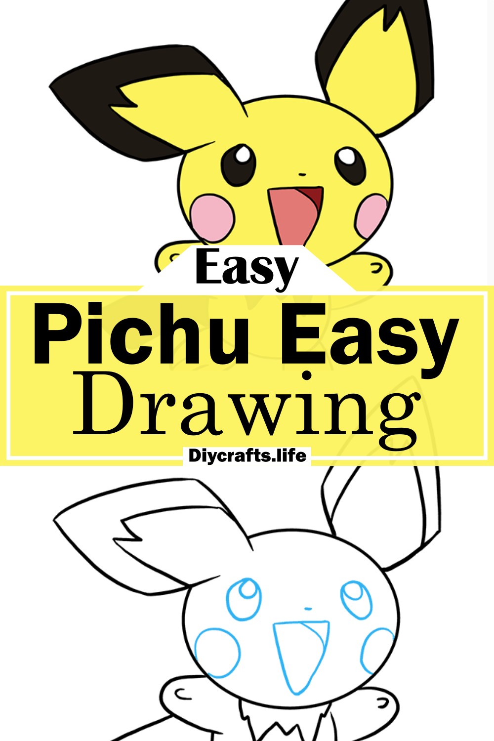 Pichu Easy Drawing