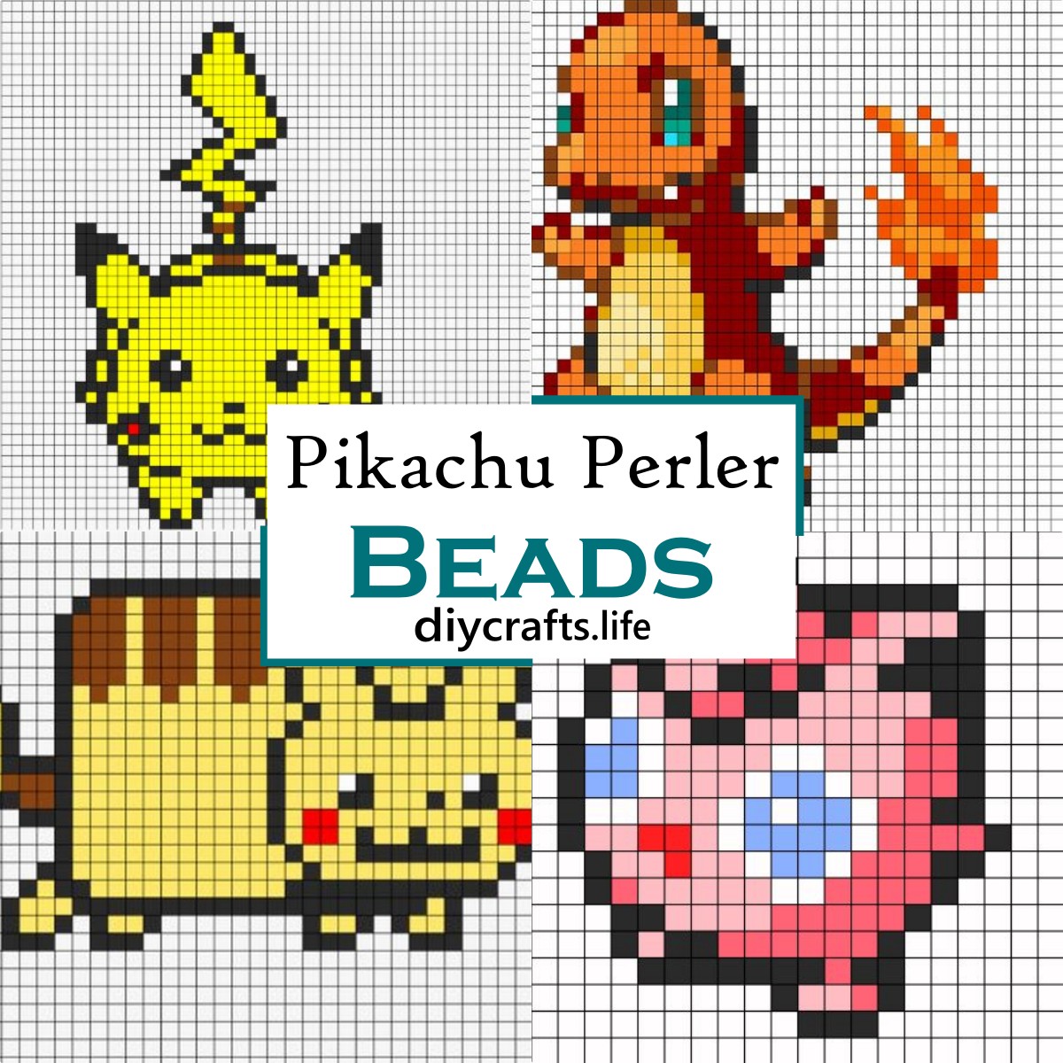 20 Pikachu Perler Bead Patterns For Pokemon Lovers - DIY Crafts