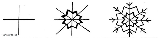 Simple Snowflake Drawing