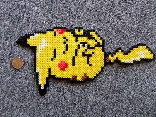 Sleeping Pikachu Perler Beads