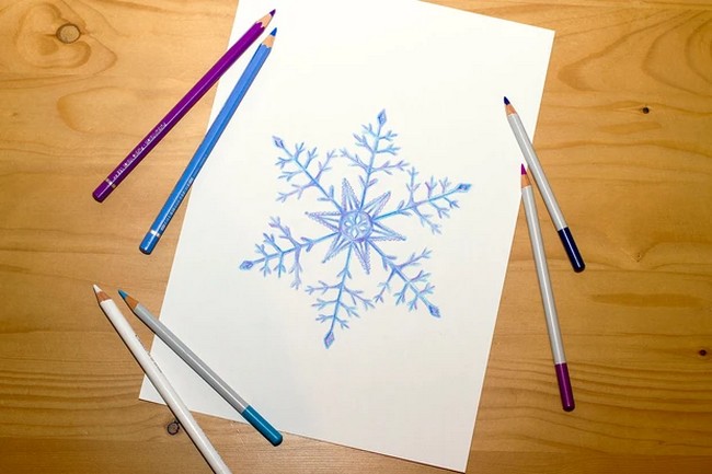 Snowflake Drawing Guide