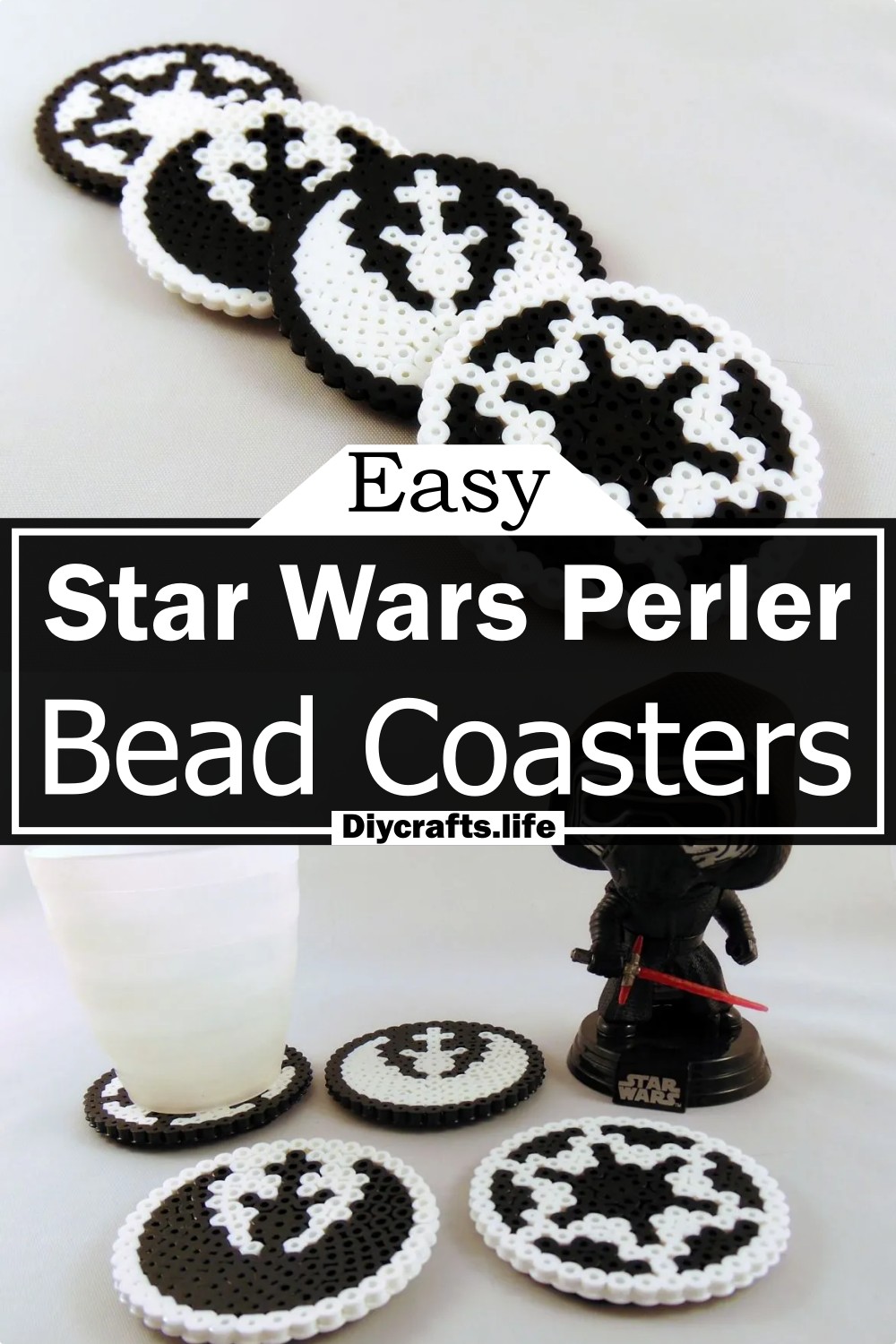 Star Wars Perler Bead Coasters