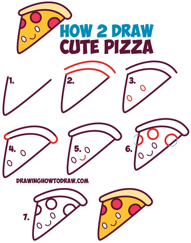 Step-by-Step Pizza Illustration Tutorial
