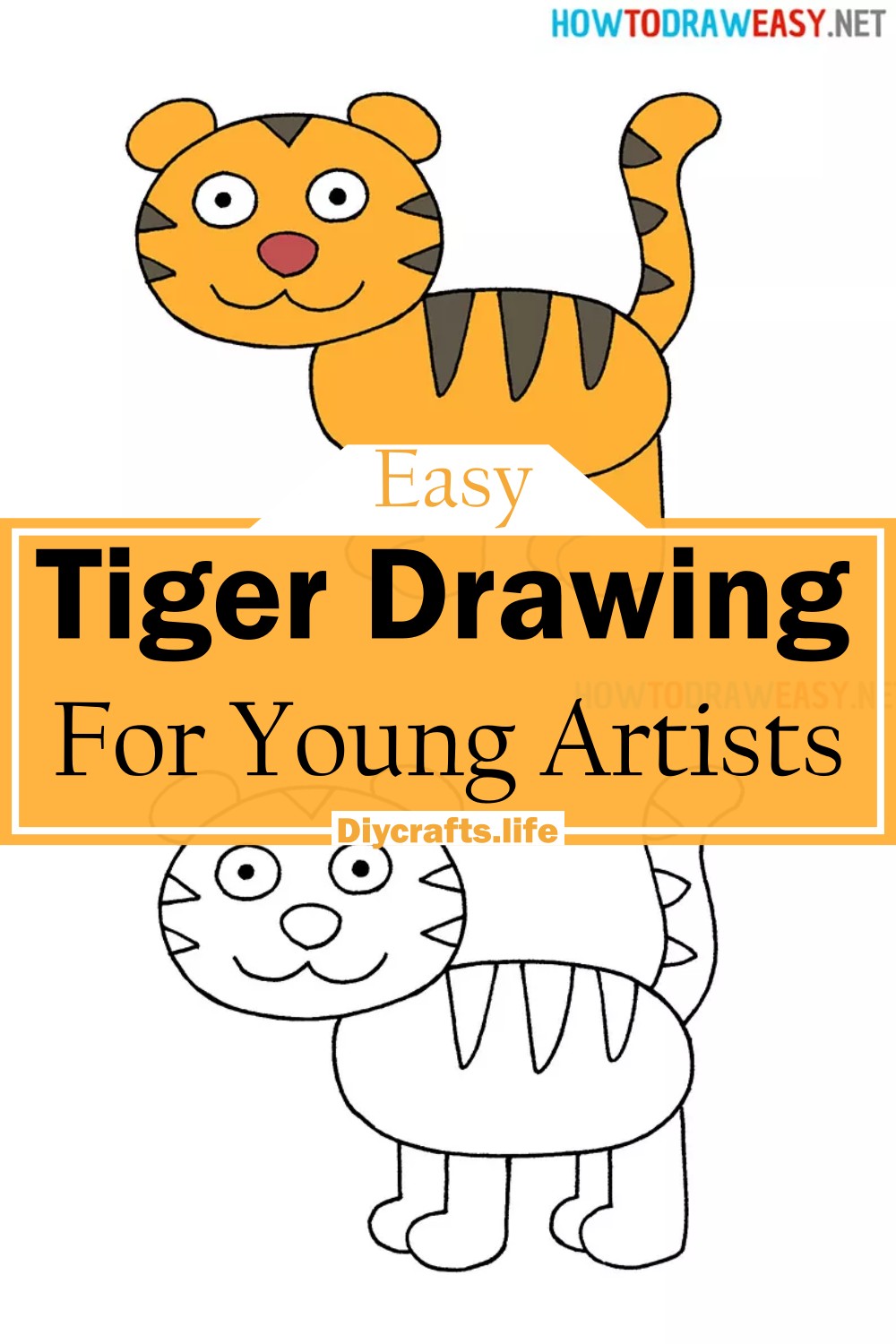 Tiger Drawing For Young Artists