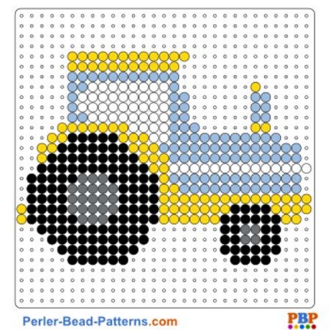 Tractor Perler Bead Pattern