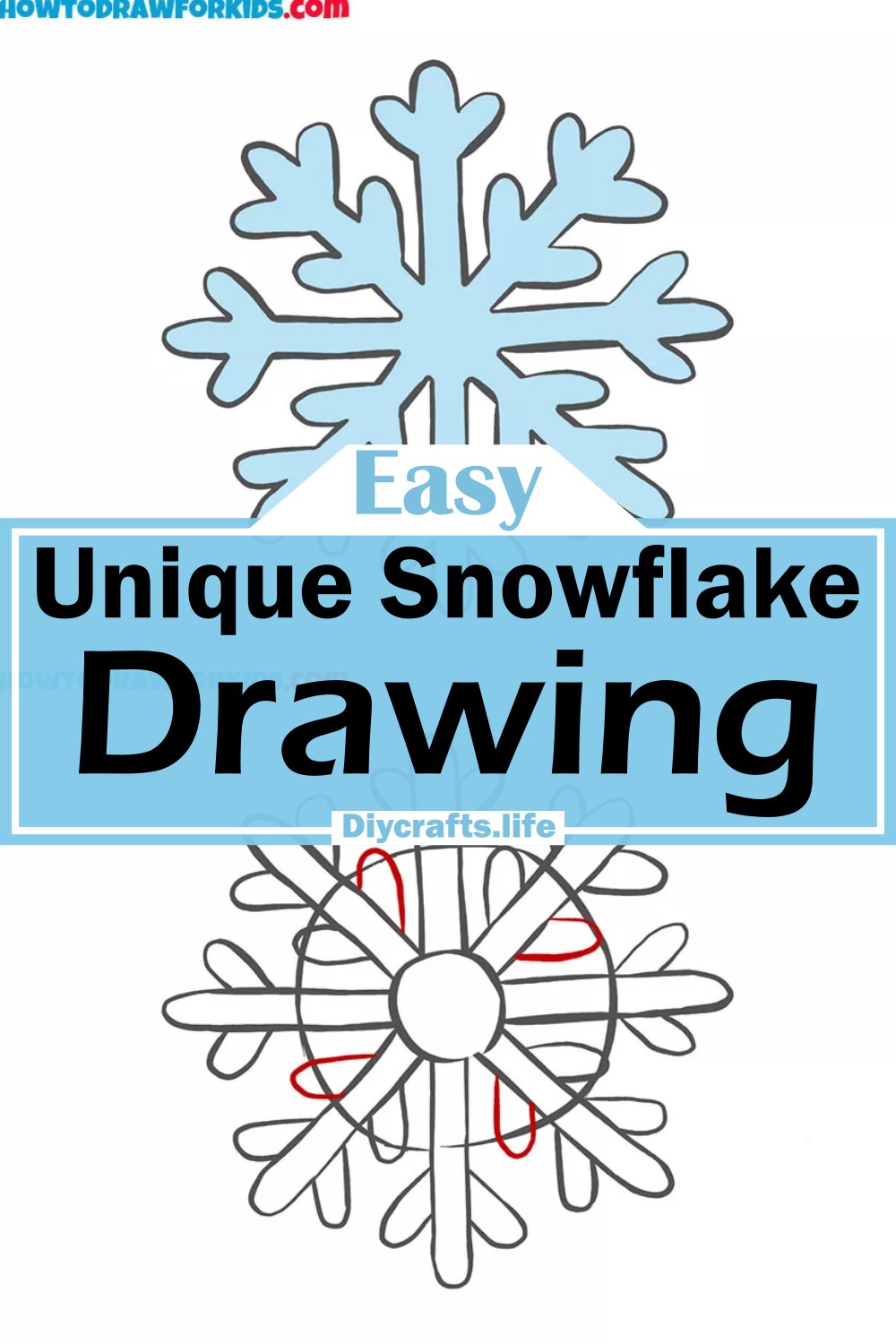 Unique Snowflake Drawing