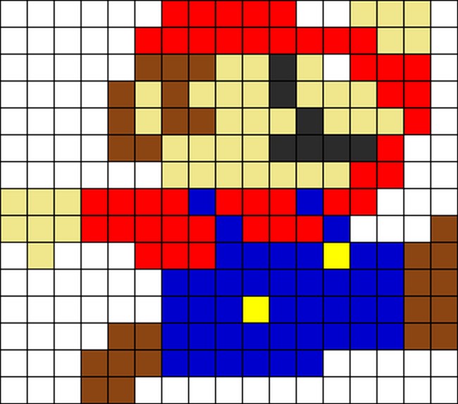 8-Bit Mario Bead Pattern