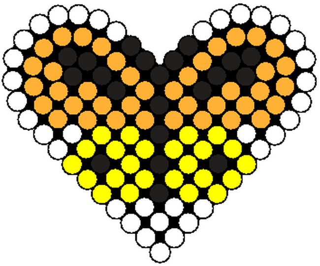 Butterfly Pattern On A Heart-shaped Pegboards