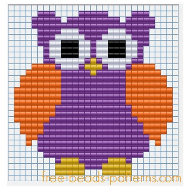 Creative Purple Owl Pattern