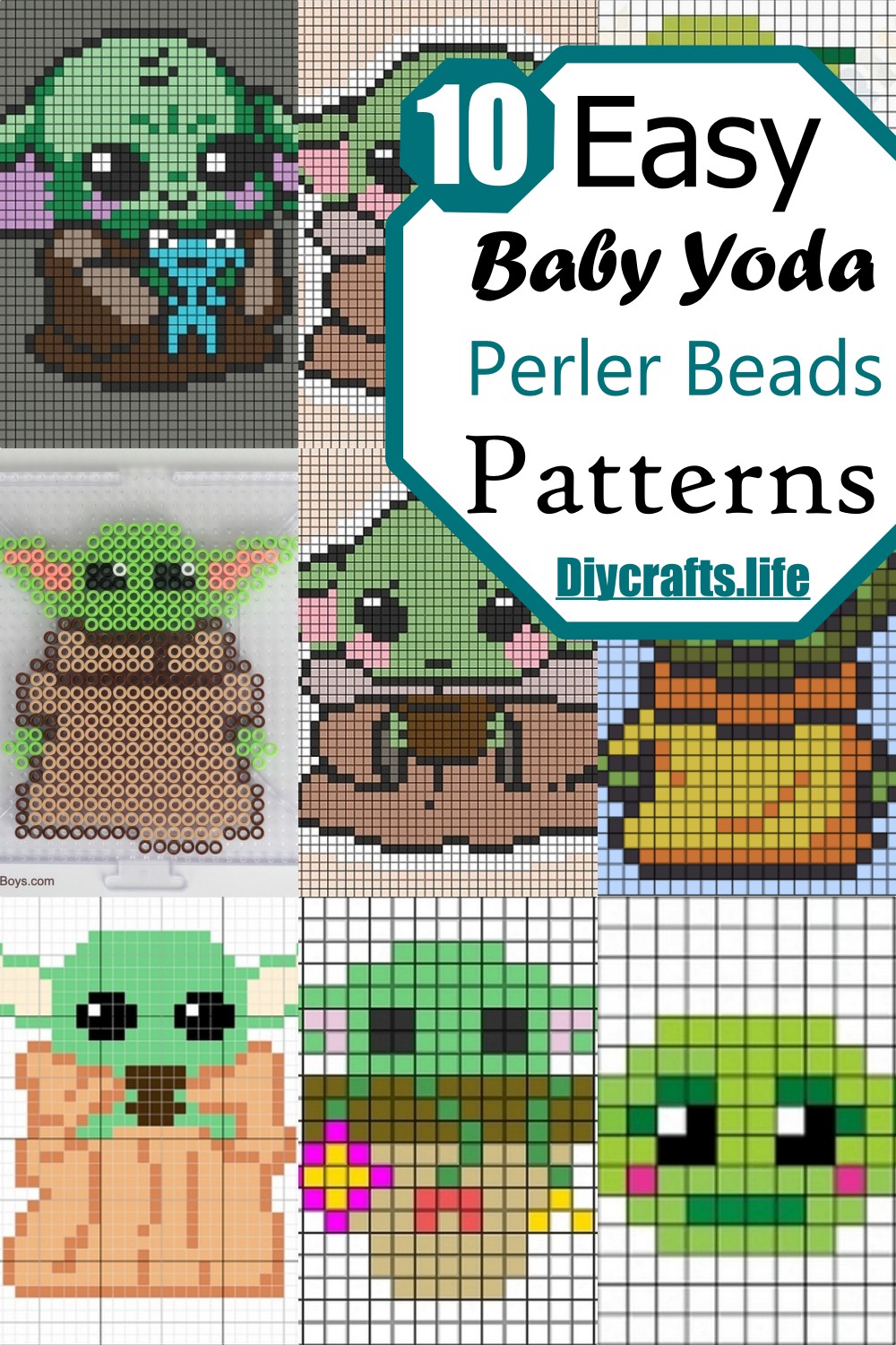 Easy Baby Yoda Perler Beads Patterns