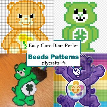 Easy Care Bear Perler Beads Patterns 1