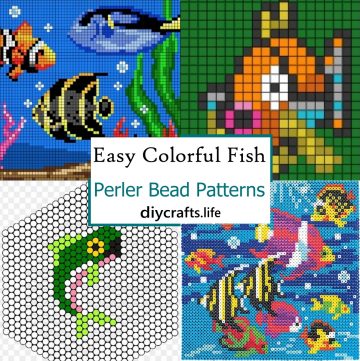 Easy Colorful Fish Perler Bead Patterns 1