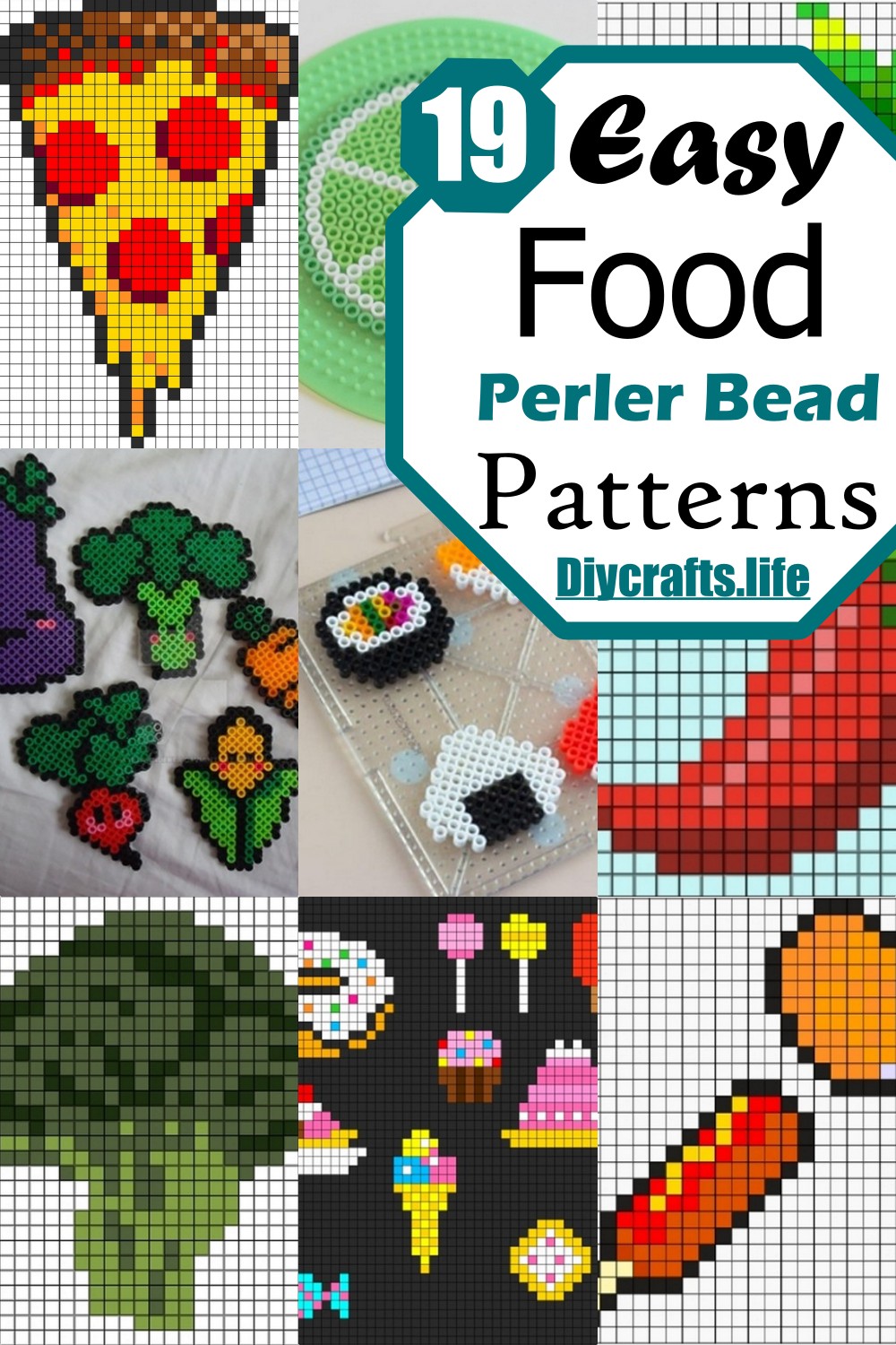 Easy Food Perler Bead Patterns