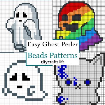 Easy Ghost Perler Beads Patterns 1